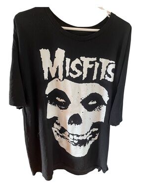 Misfits Skull Graphic Band Tee Black 2X